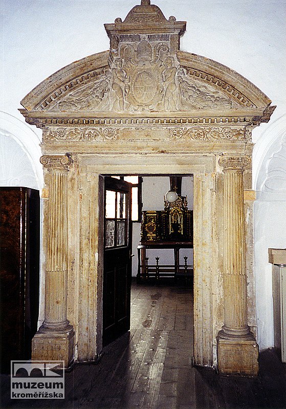 Renesanční portál spojující sakristie v kostele sv. Mořice, 1582 | Zdroj: Muzeum Kroměřížska