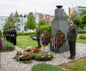Pietní akt - uctění památky padlých rumunských vojáků