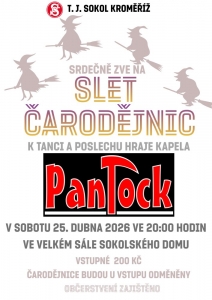 Slet čarodějnic s kapelou Pantock 