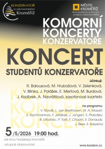 Koncert studentů konzervatoře