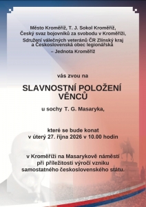 Pietní akt - výročí vzniku samostatného československého státu