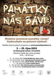 Putovní výstava Památky nás baví