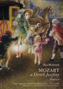 Mozart a Deník Josefíny - ilustrace Evy Milotové