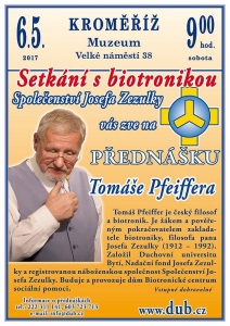 Přednáška biotronika Tomáše Pfeiffera