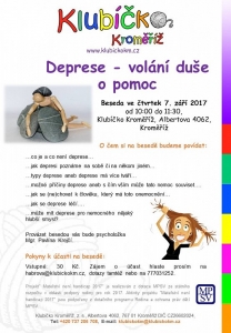 Beseda: Deprese - volání duše o pomoc