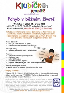 Workshop:  Pohyb v běžném životě