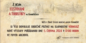 Vernisáž výstavy Z DĚJIN CESTOVÁNÍ A TURISTIKY NA KROMĚŘÍŽSKU