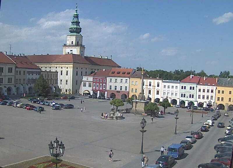 Webcam on the main square in Kromeriz