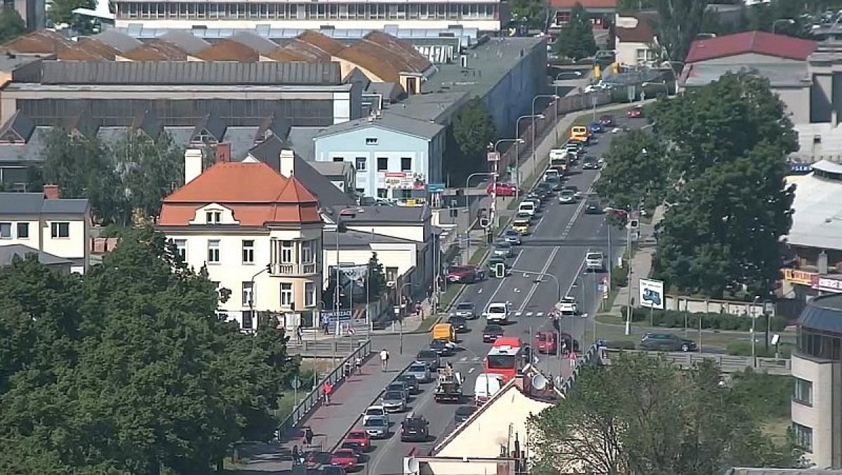 Webcam sul ponte Karla Rajnocha sul fiume Morava