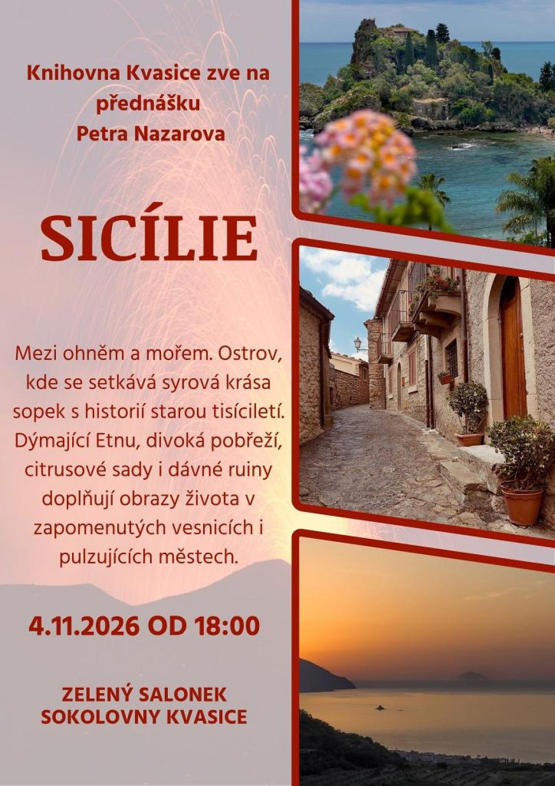 Beseda s Petrem Nazarovem na téma Sicílie