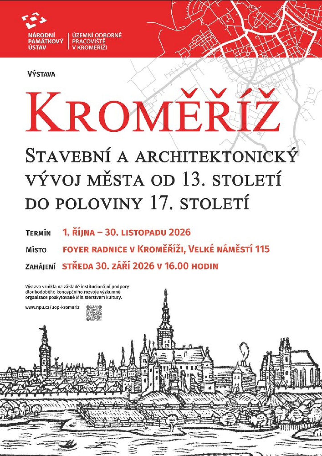 Kroměříž. Stavební a architektonický vývoj města od 13. do poloviny 17. století