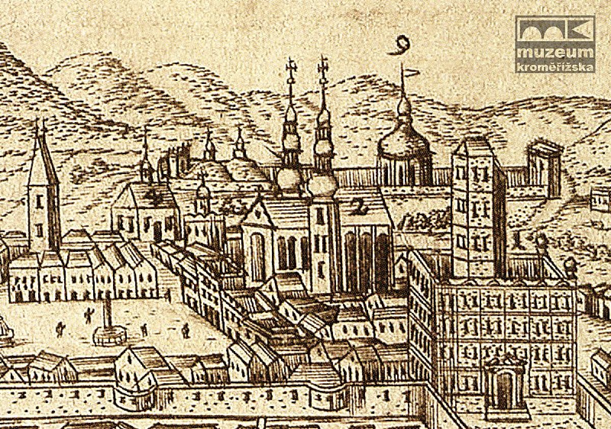 Zámek v průběhu radikální přestavby, po 1686 | Zdroj: Muzeum Kroměřížska