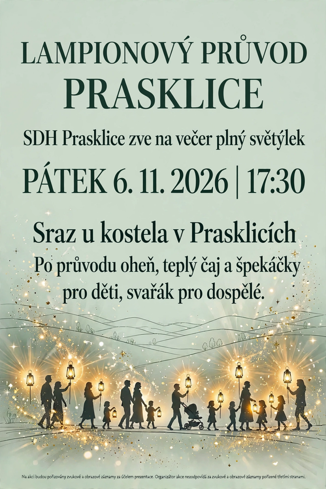 Lampiónový průvod 6.11.2026