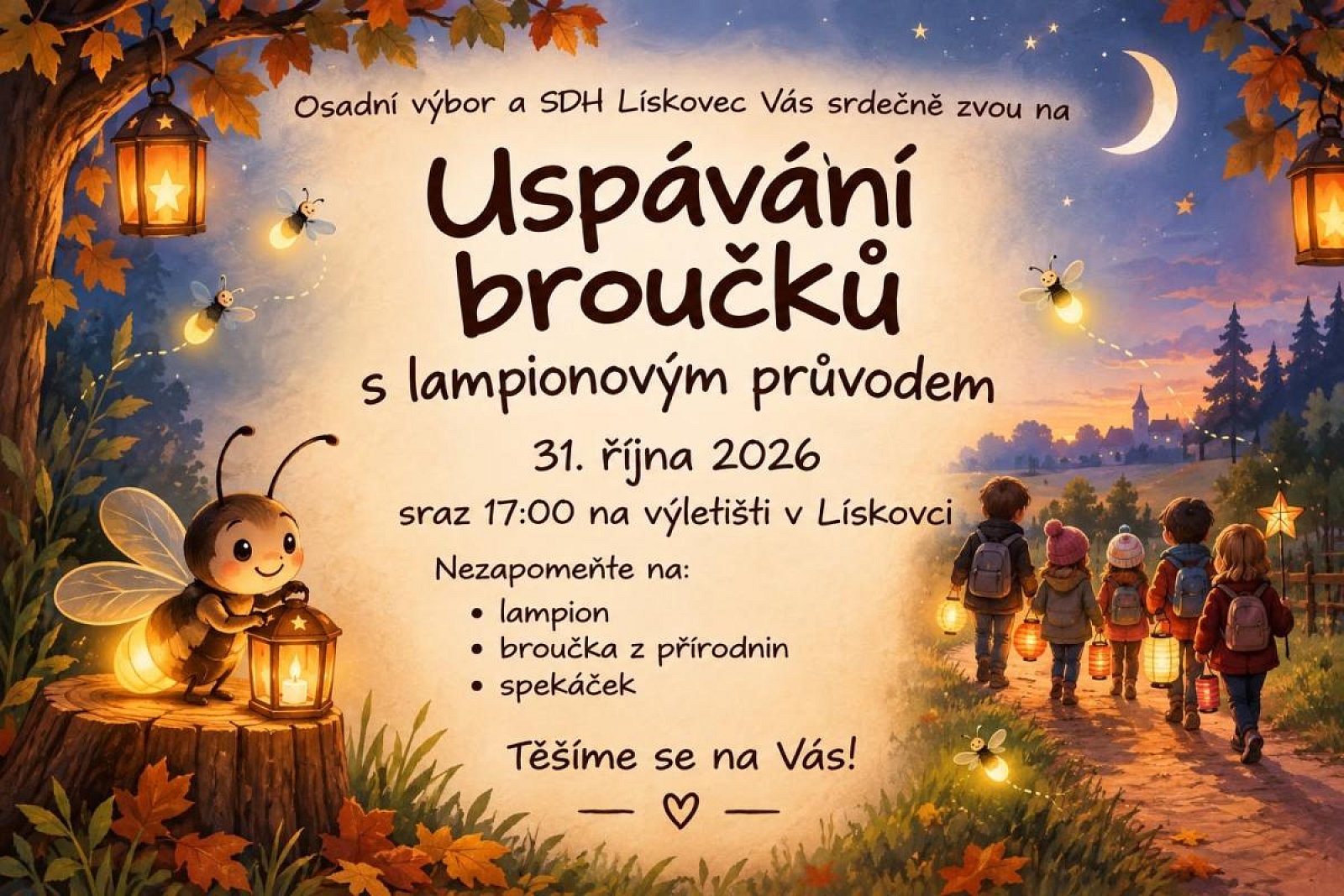 Uspávání broučků v lískovci