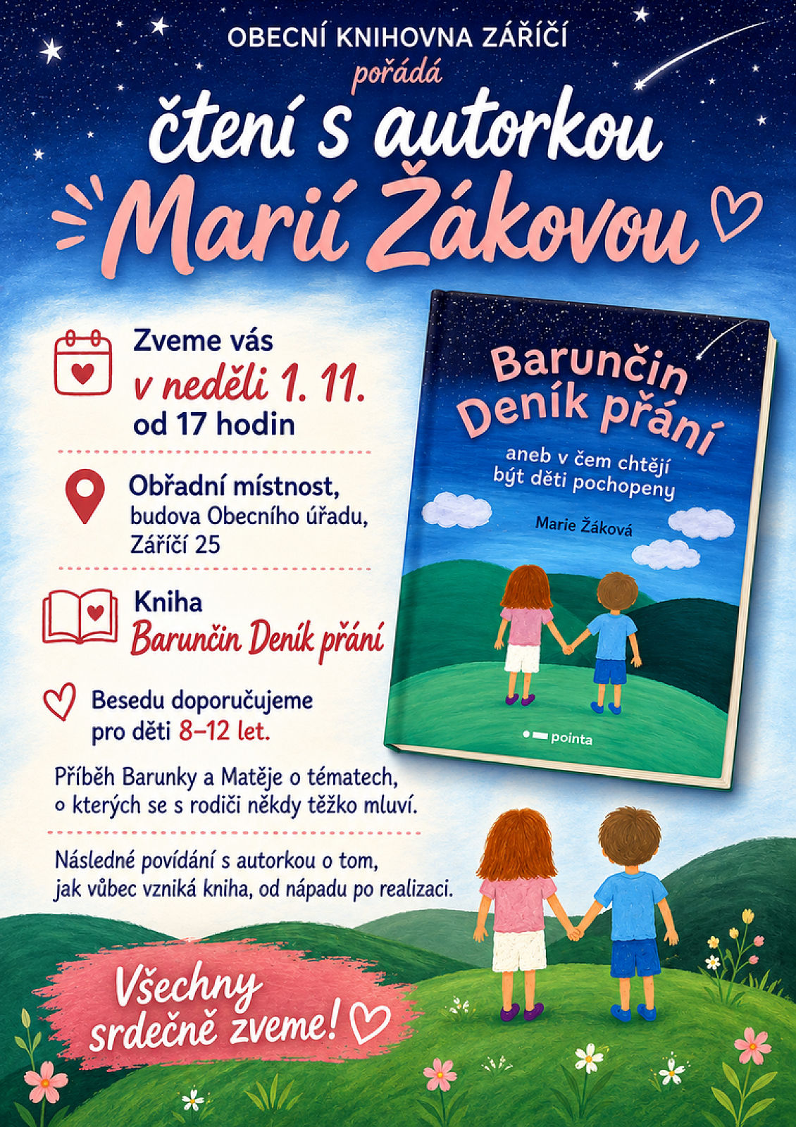 Autorské čtení Barunčin Deník přání
