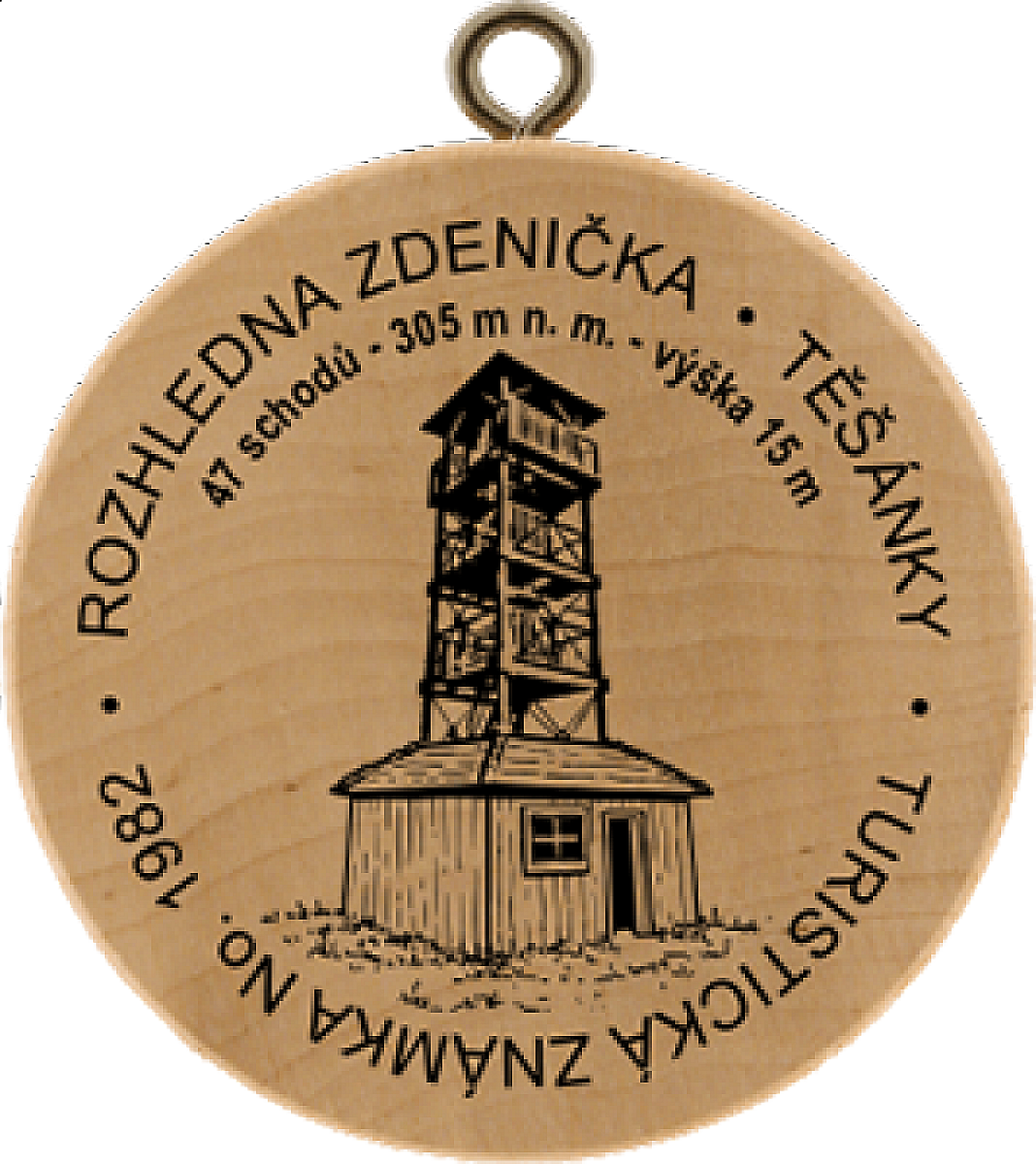 Turistická známka - Rozhledna Zdenička, Těšánky