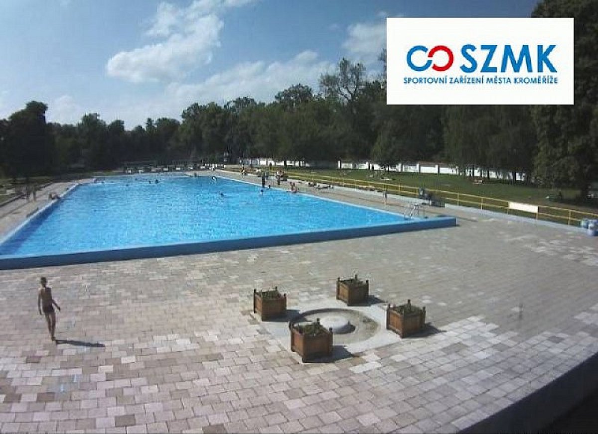 Webcam della piscina Bajda a Kroměříž
