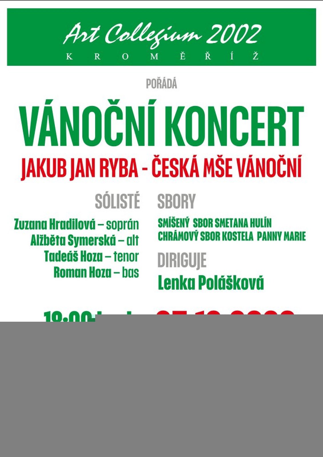 Vánoční koncert Jakub Jan Ryba - Česká mše vánoční