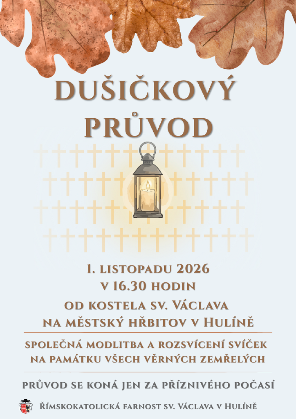 Dušičkový průvod v hulíně